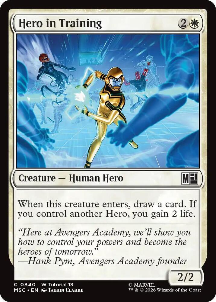 Hero in Training [Commander: Marvel Super Heroes] 840