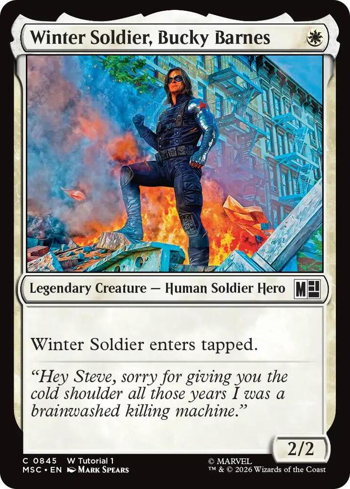 Winter Soldier, Bucky Barnes (0845) [Commander: Marvel Super Heroes] 845