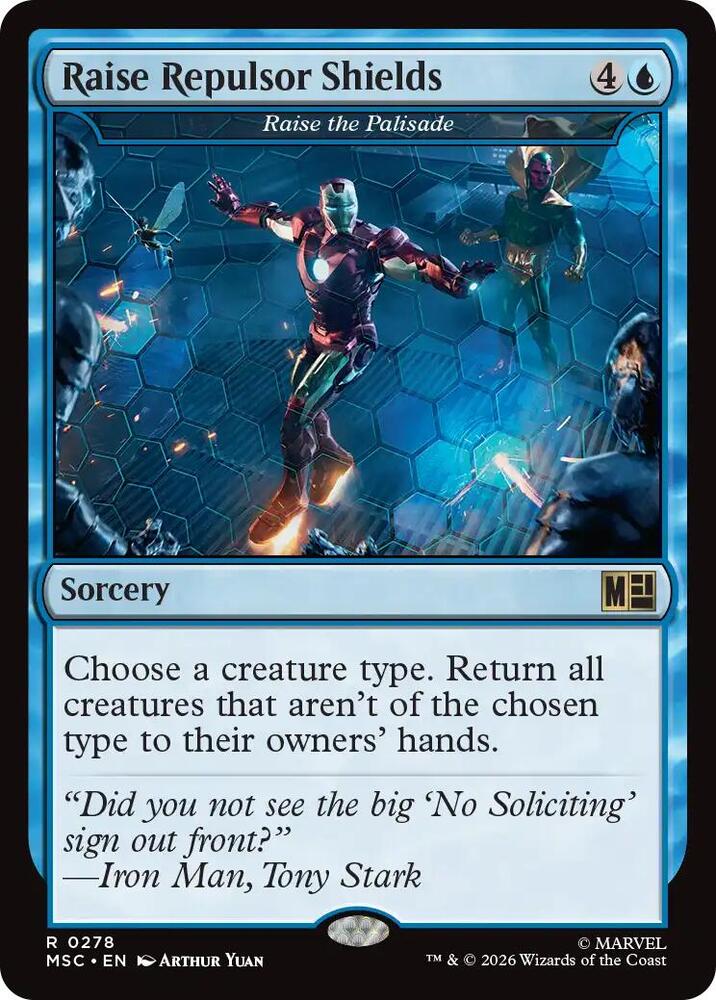 Raise Repulsor Shields - Raise the Palisade [Commander: Marvel Super Heroes] 278
