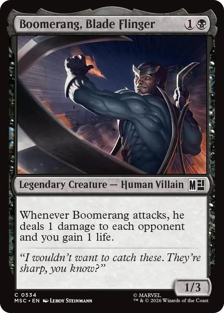Boomerang, Blade Flinger [Commander: Marvel Super Heroes] 534