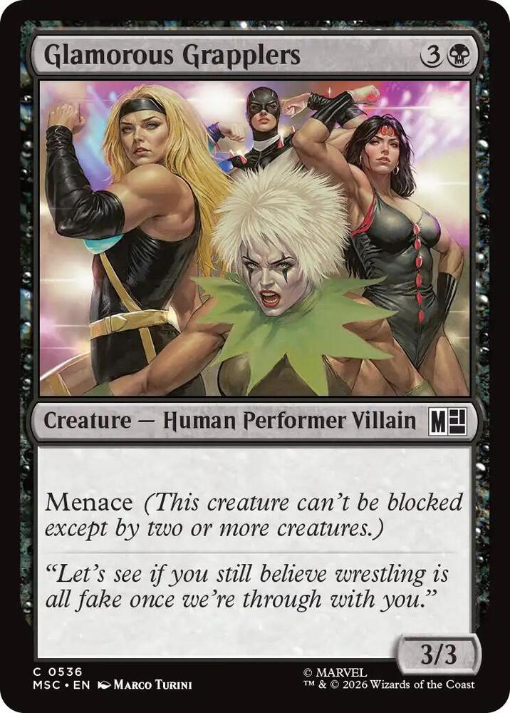 Glamorous Grapplers [Commander: Marvel Super Heroes] 536