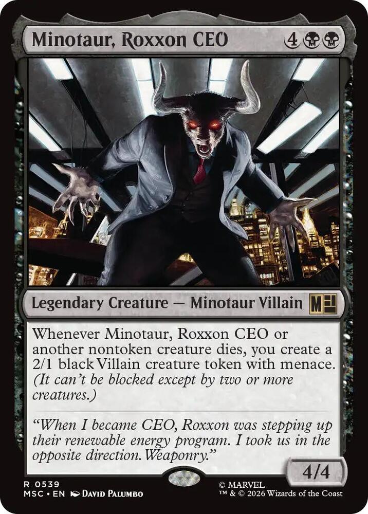 Minotaur, Roxxon CEO [Commander: Marvel Super Heroes] 539