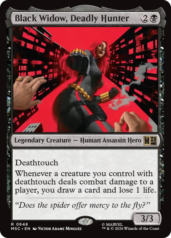 Black Widow, Deadly Hunter [Commander: Marvel Super Heroes] 648