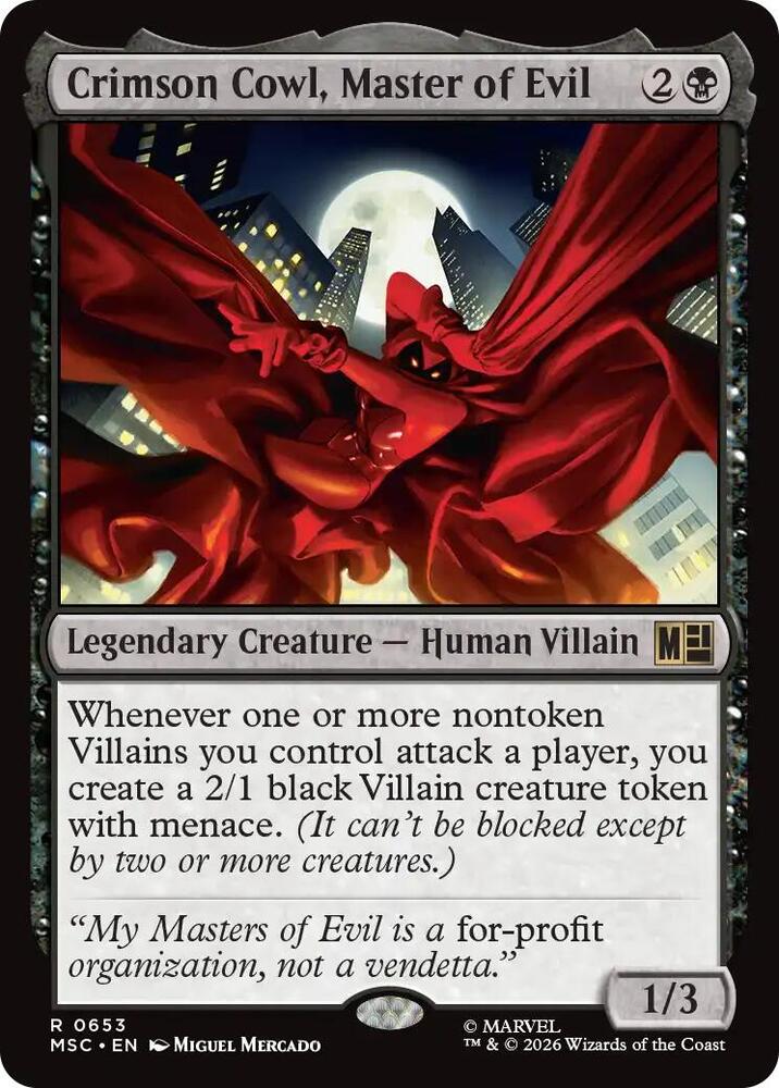 Crimson Cowl, Master of Evil [Commander: Marvel Super Heroes] 653