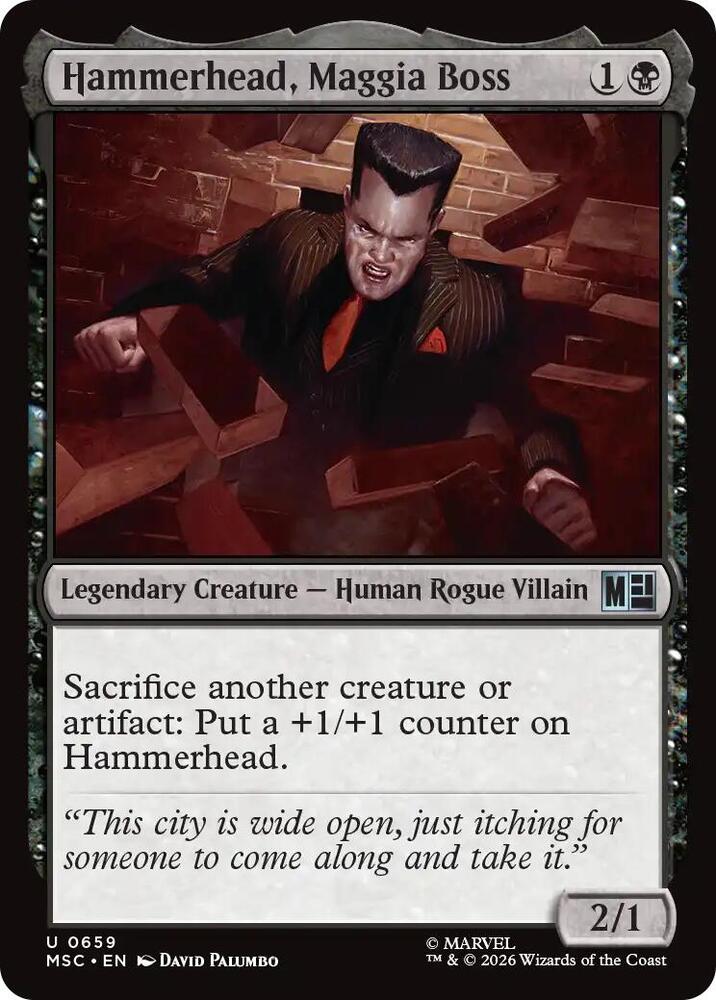 Hammerhead, Maggia Boss [Commander: Marvel Super Heroes] 659