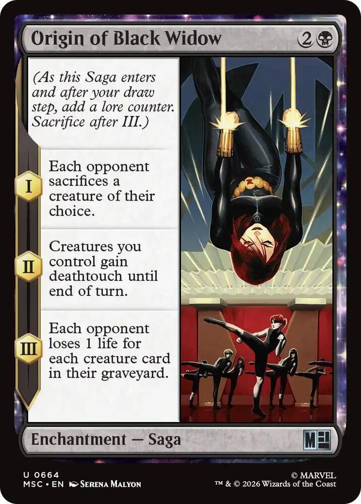 Origin of Black Widow [Commander: Marvel Super Heroes] 664