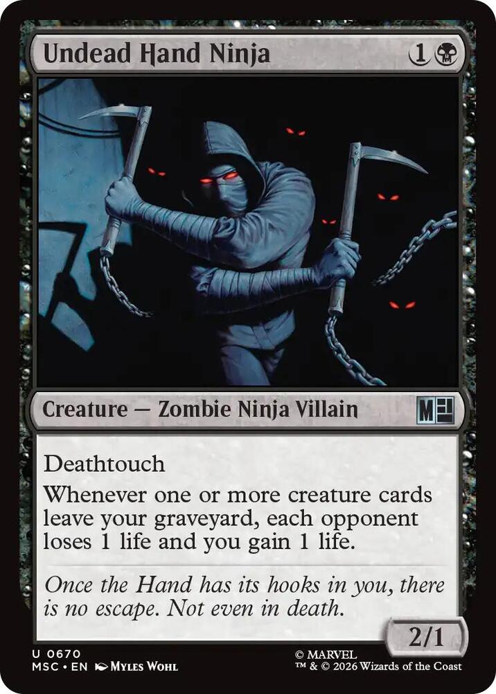 Undead Hand Ninja [Commander: Marvel Super Heroes] 670