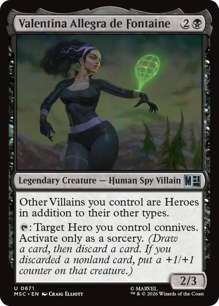Valentina Allegra de Fontaine [Commander: Marvel Super Heroes] 671