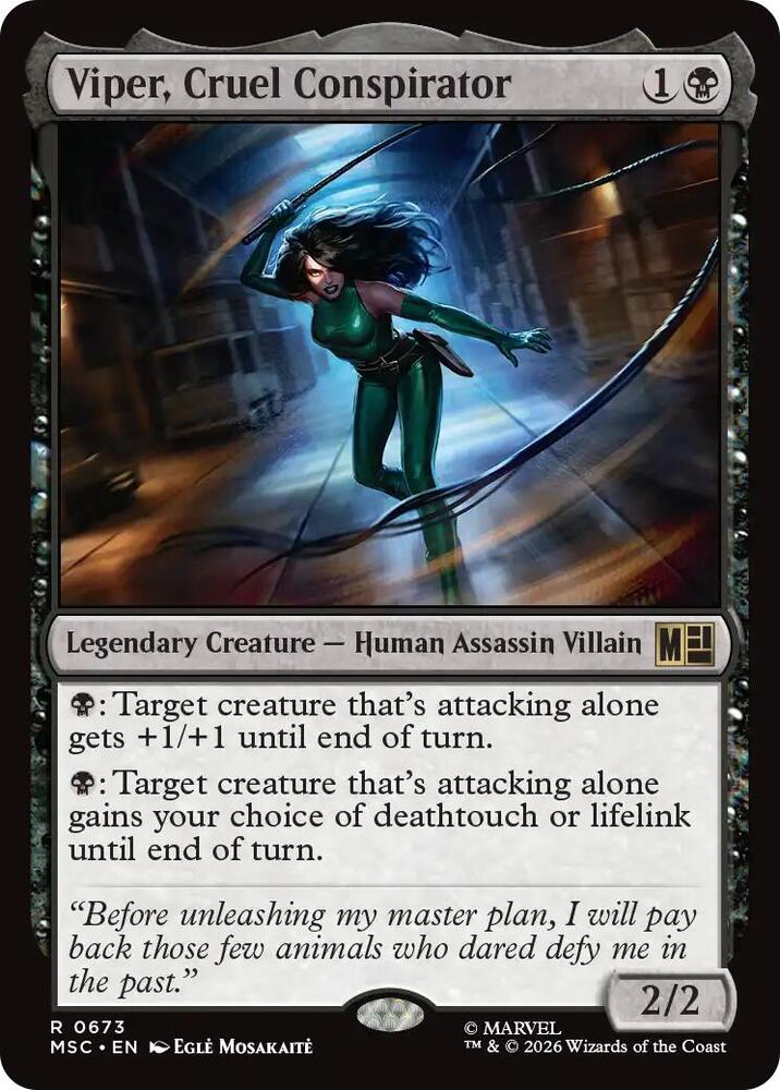 Viper, Cruel Conspirator [Commander: Marvel Super Heroes] 673