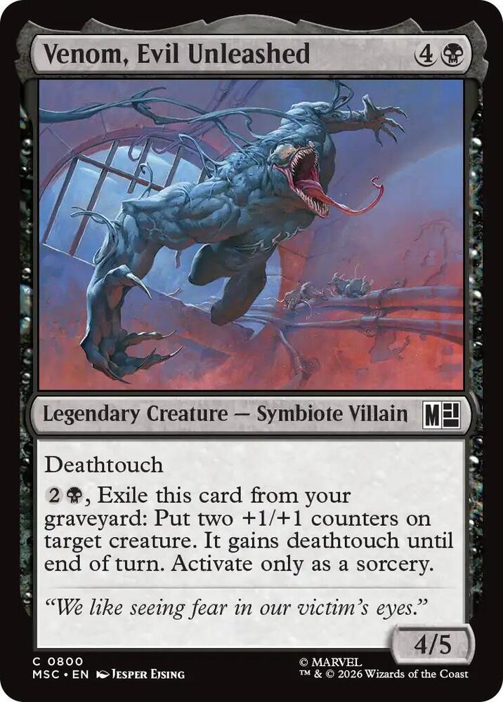 Venom, Evil Unleashed [Commander: Marvel Super Heroes] 800