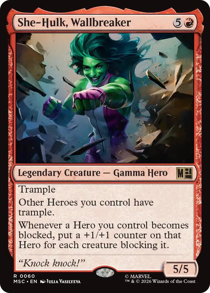 She-Hulk, Wallbreaker [Commander: Marvel Super Heroes] 60