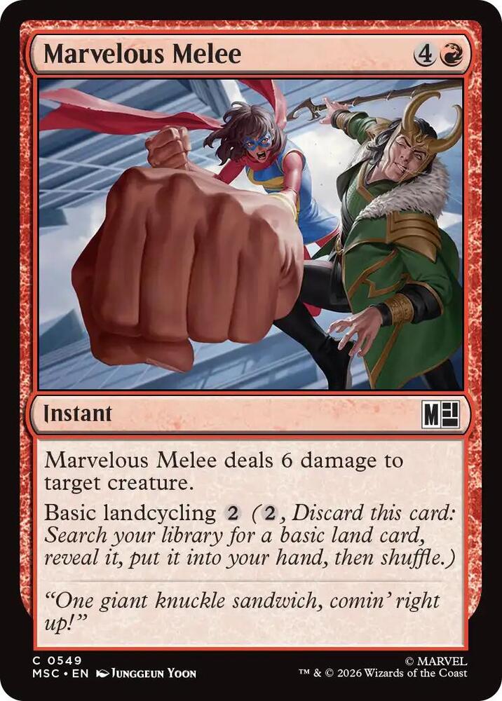 Marvelous Melee [Commander: Marvel Super Heroes] 549