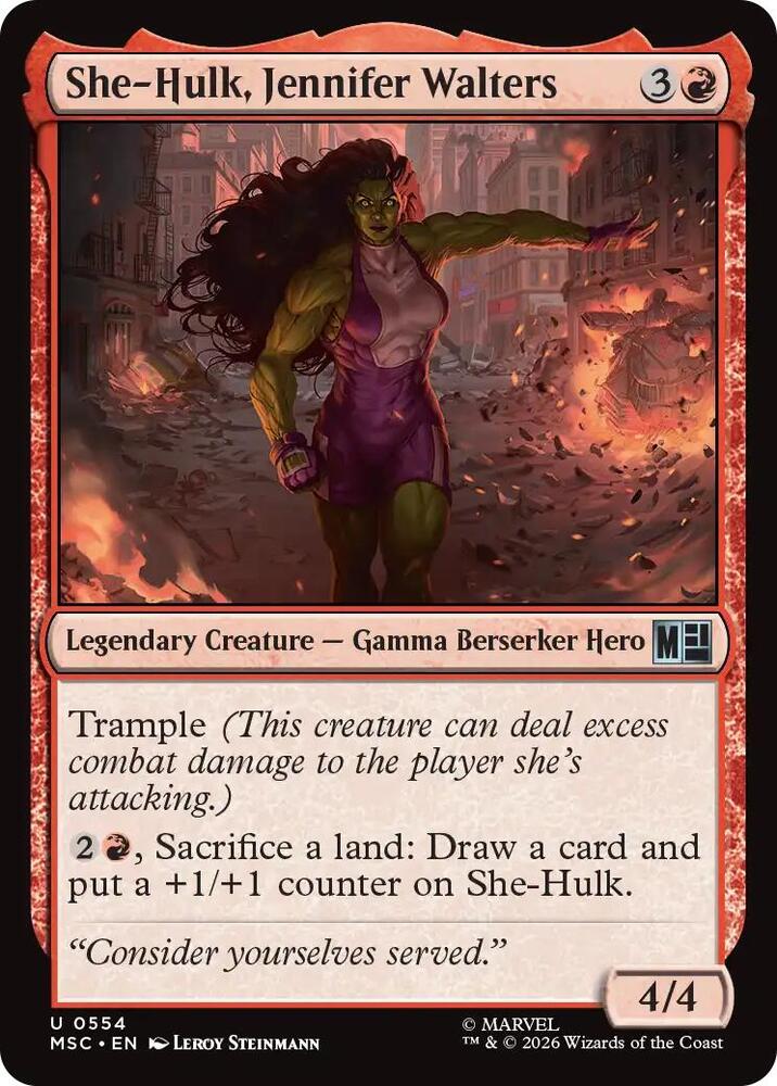 She-Hulk, Jennifer Walters [Commander: Marvel Super Heroes] 554