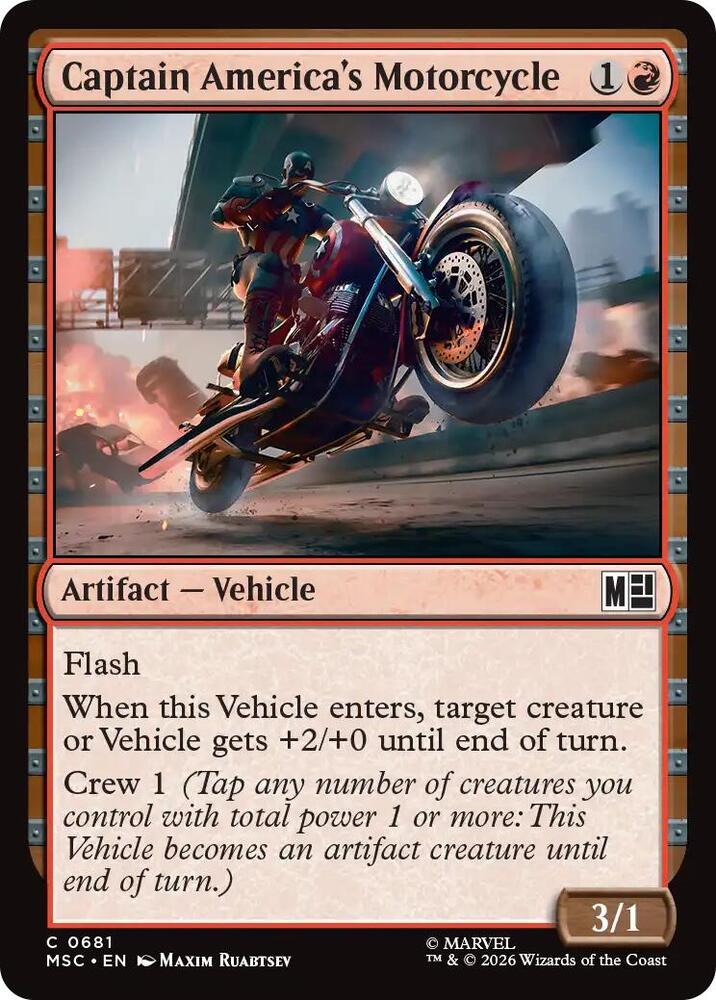 Captain America's Motorcycle [Commander: Marvel Super Heroes] 681