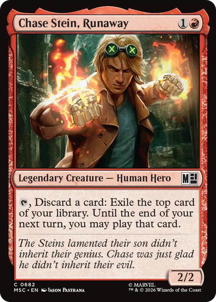 Chase Stein, Runaway [Commander: Marvel Super Heroes] 682