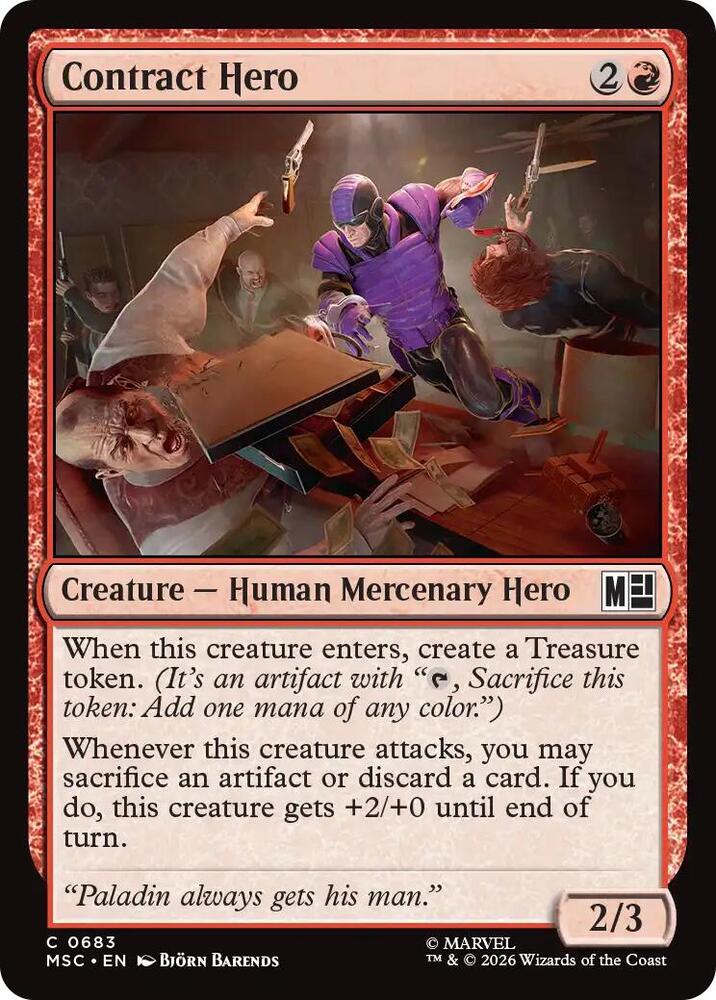 Contract Hero [Commander: Marvel Super Heroes] 683
