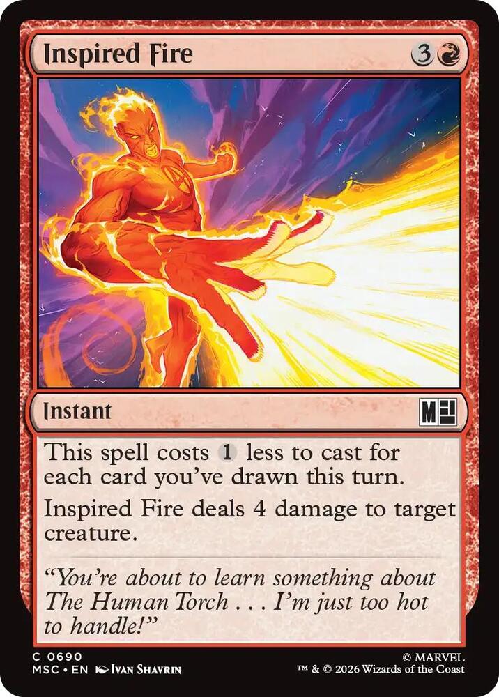 Inspired Fire [Commander: Marvel Super Heroes] 690