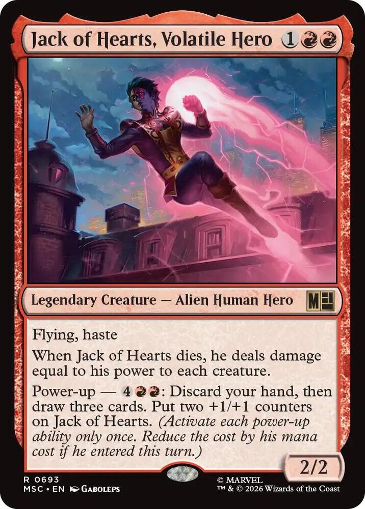 Jack of Hearts, Volatile Hero [Commander: Marvel Super Heroes] 693