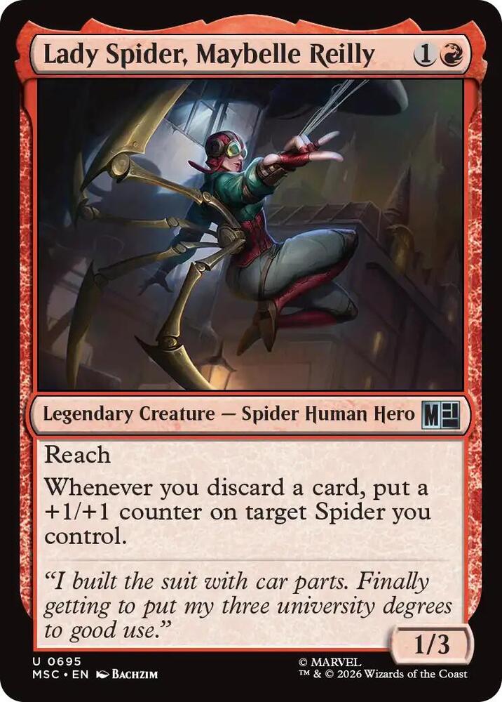 Lady Spider, Maybelle Reilly [Commander: Marvel Super Heroes] 695