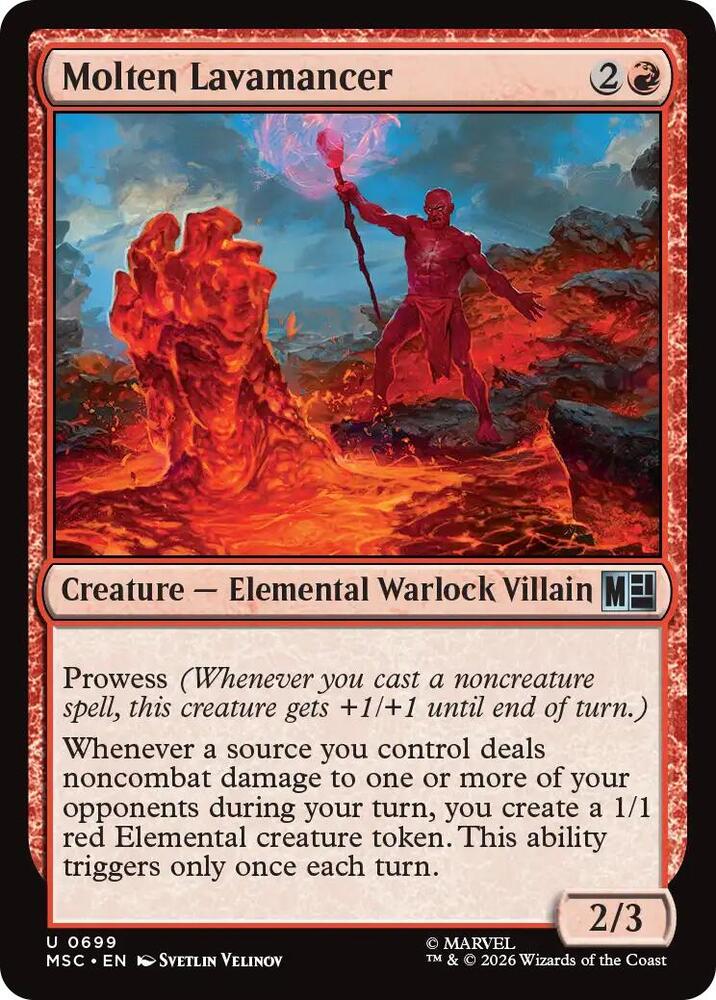 Molten Lavamancer [Commander: Marvel Super Heroes] 699