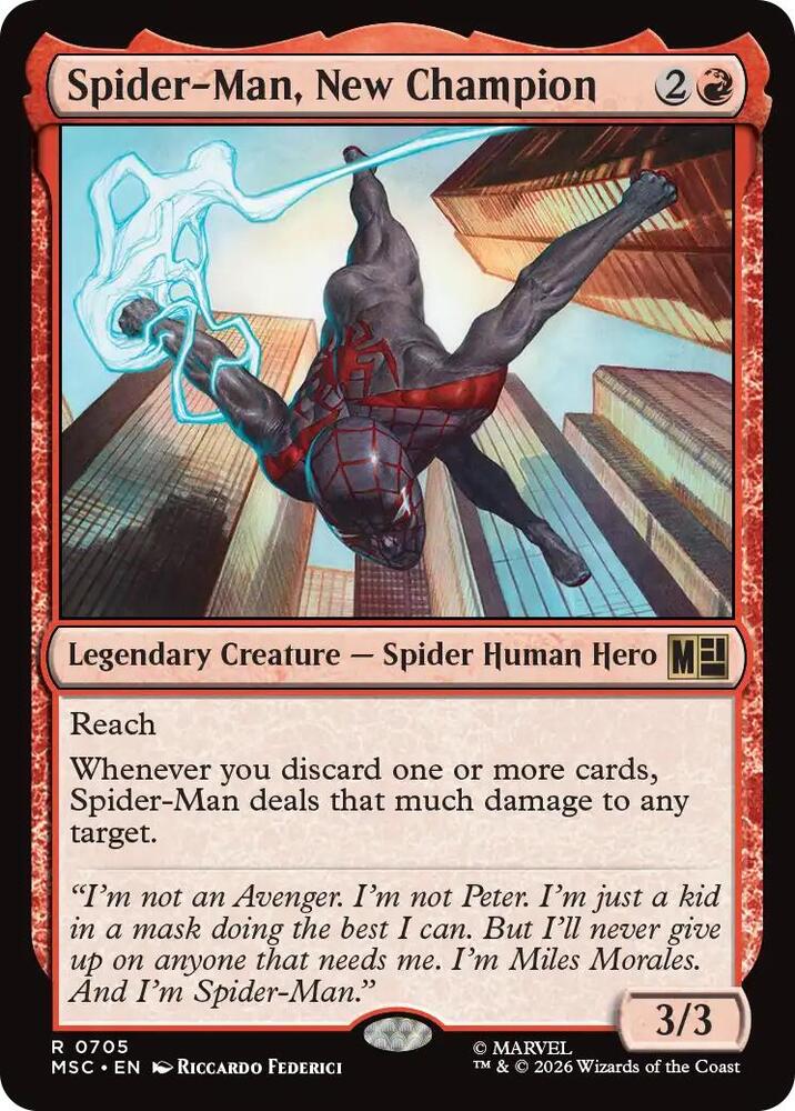 Spider-Man, New Champion [Commander: Marvel Super Heroes] 705