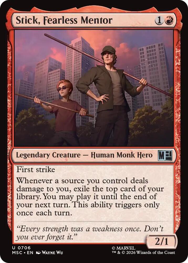 Stick, Fearless Mentor [Commander: Marvel Super Heroes] 706