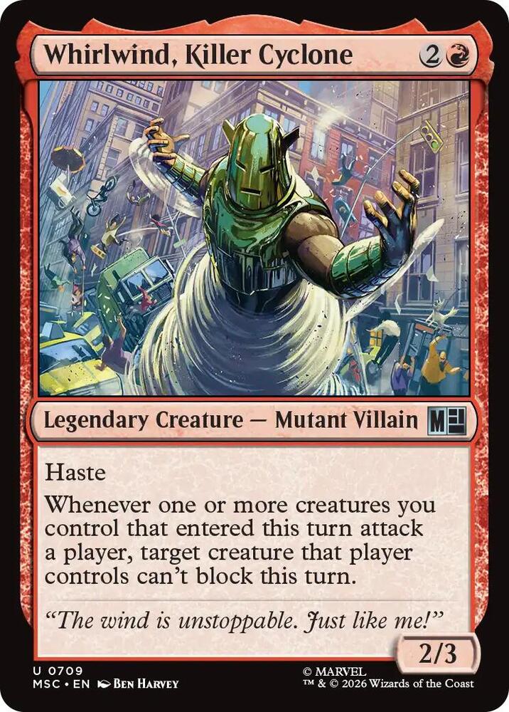Whirlwind, Killer Cyclone [Commander: Marvel Super Heroes] 709