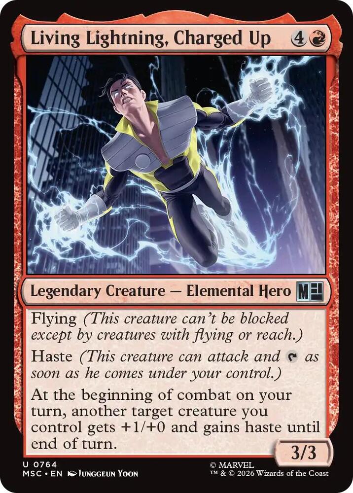 Living Lightning, Charged Up [Commander: Marvel Super Heroes] 764