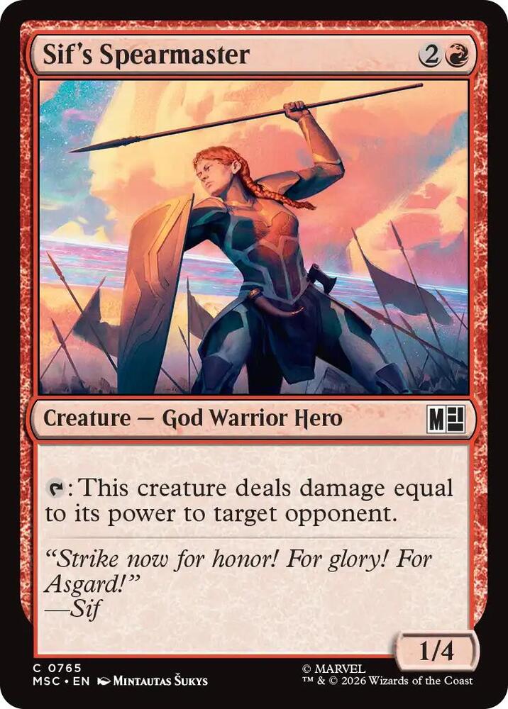 Sif's Spearmaster [Commander: Marvel Super Heroes] 765