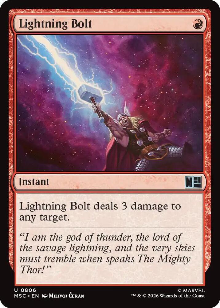 Lightning Bolt [Commander: Marvel Super Heroes] 806