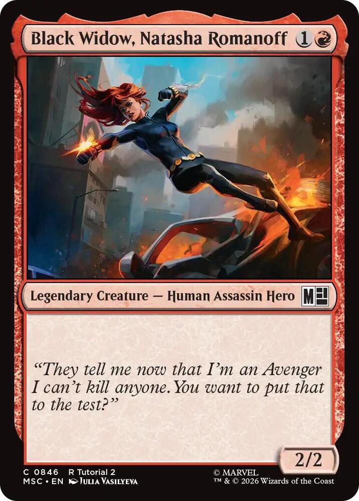 Black Widow, Natasha Romanoff (0846) [Commander: Marvel Super Heroes] 846