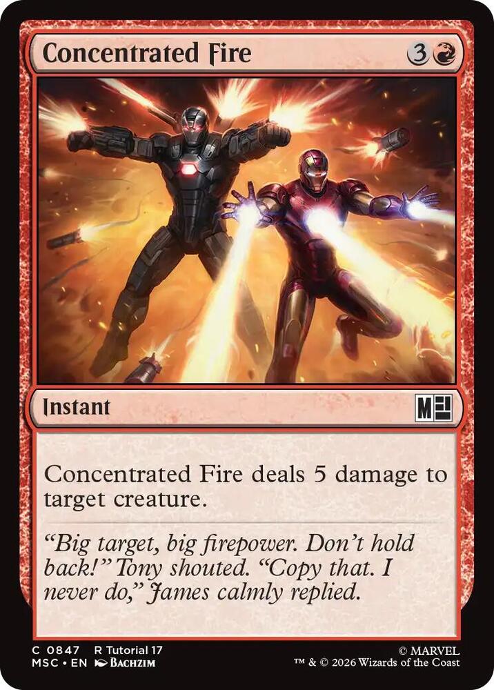 Concentrated Fire (0847) [Commander: Marvel Super Heroes] 847
