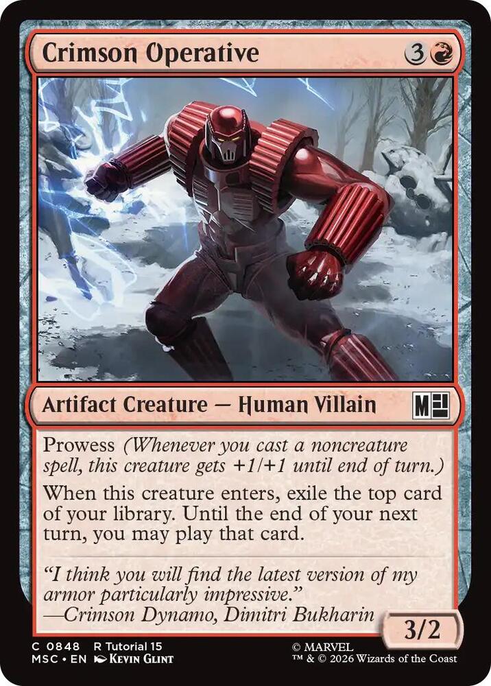 Crimson Operative [Commander: Marvel Super Heroes] 848
