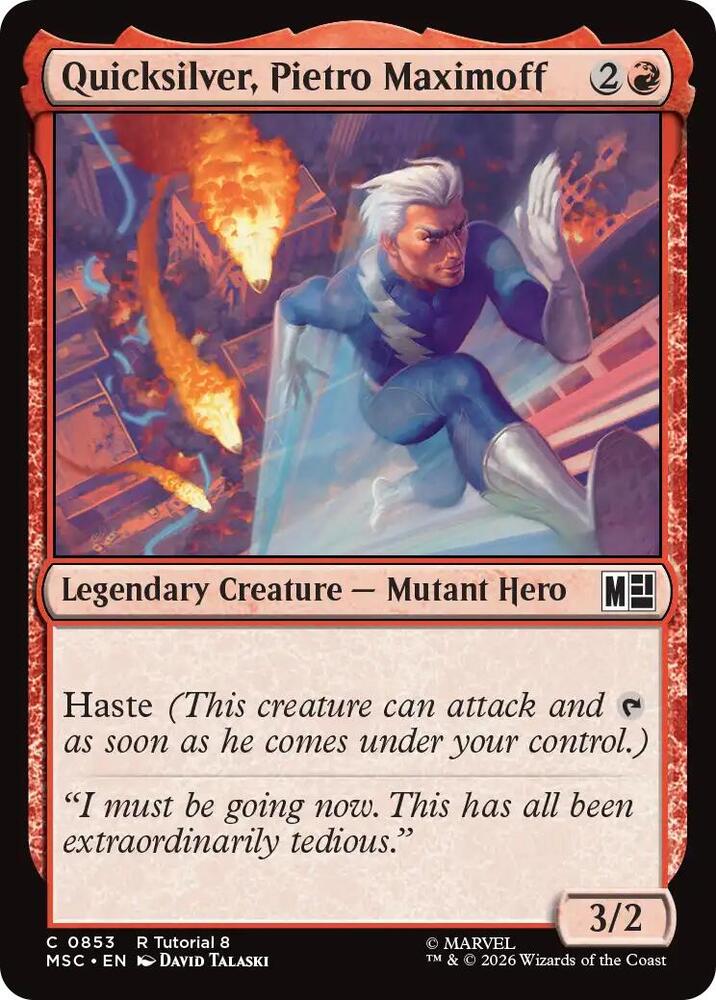 Quicksilver, Pietro Maximoff (0853) [Commander: Marvel Super Heroes] 853