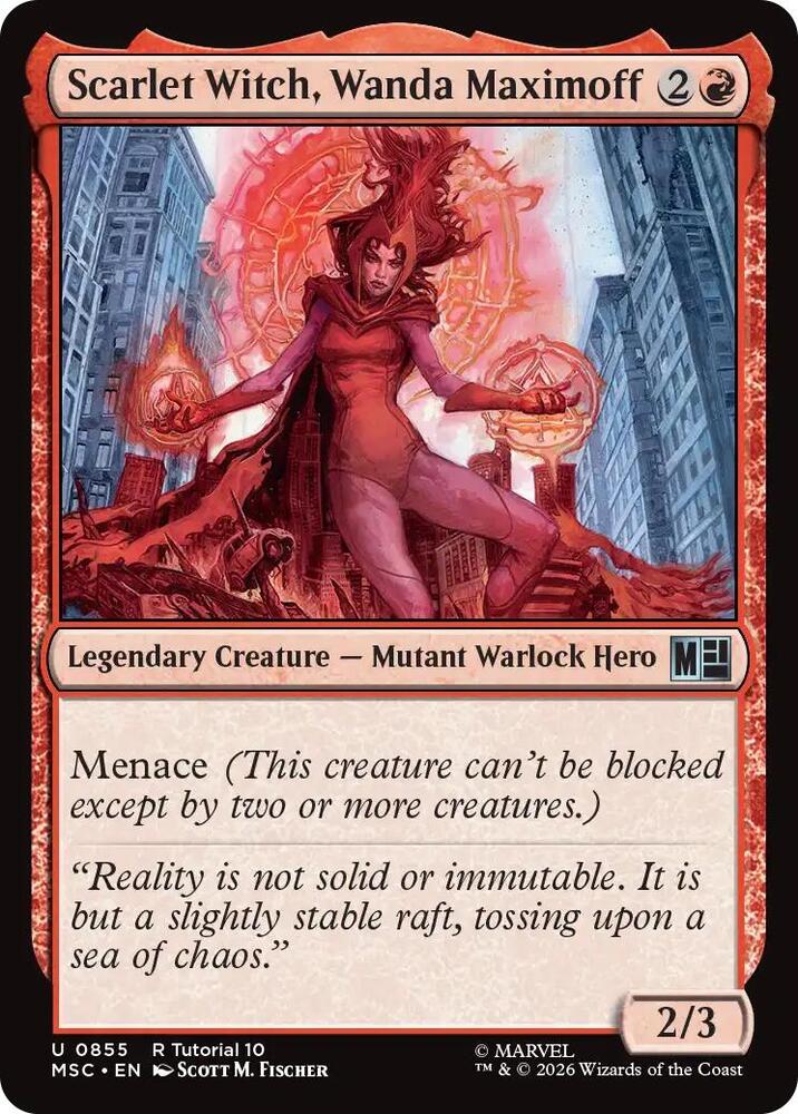 Scarlet Witch, Wanda Maximoff (0855) [Commander: Marvel Super Heroes] 855