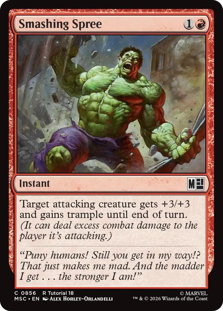 Smashing Spree (0856) [Commander: Marvel Super Heroes] 856