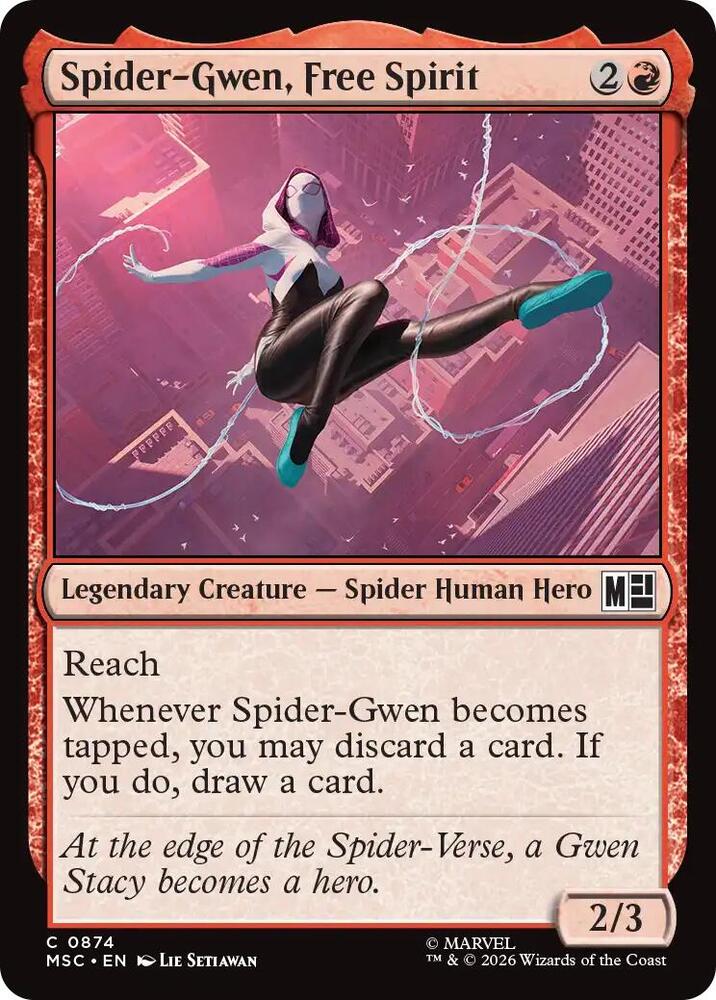 Spider-Gwen, Free Spirit [Commander: Marvel Super Heroes] 874