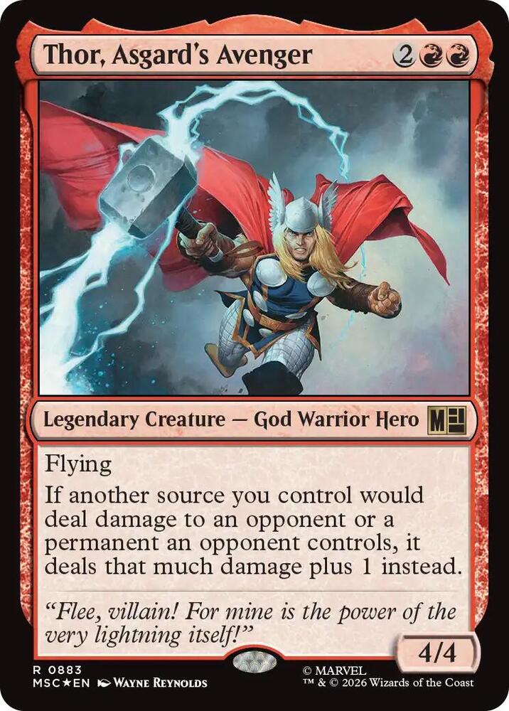 Thor, Asgard's Avenger (Surge Foil) [Commander: Marvel Super Heroes] 883