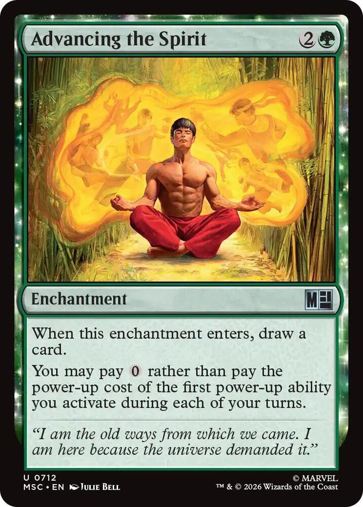 Advancing the Spirit [Commander: Marvel Super Heroes] 712