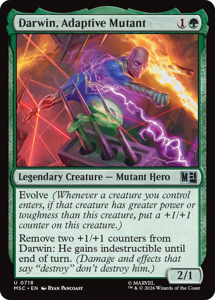 Darwin, Adaptive Mutant [Commander: Marvel Super Heroes] 718