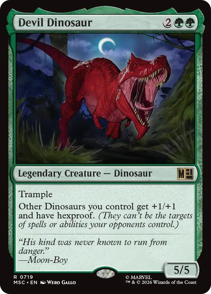 Devil Dinosaur [Commander: Marvel Super Heroes] 719