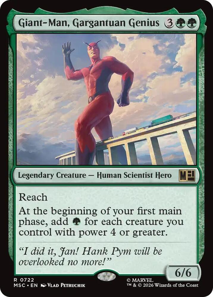 Giant-Man, Gargantuan Genius [Commander: Marvel Super Heroes] 722