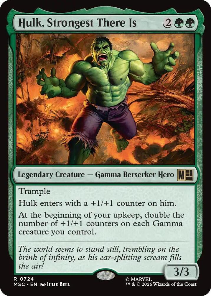 Hulk, Strongest There Is [Commander: Marvel Super Heroes] 724