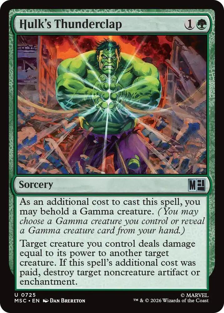 Hulk's Thunderclap [Commander: Marvel Super Heroes] 725