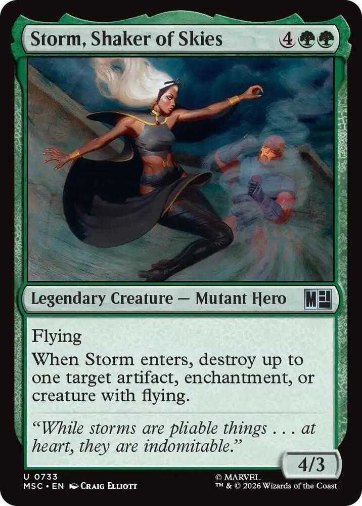 Storm, Shaker of Skies [Commander: Marvel Super Heroes] 733