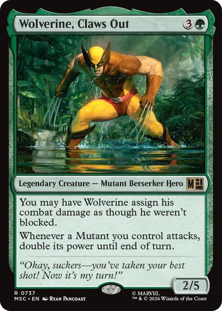 Wolverine, Claws Out [Commander: Marvel Super Heroes] 737