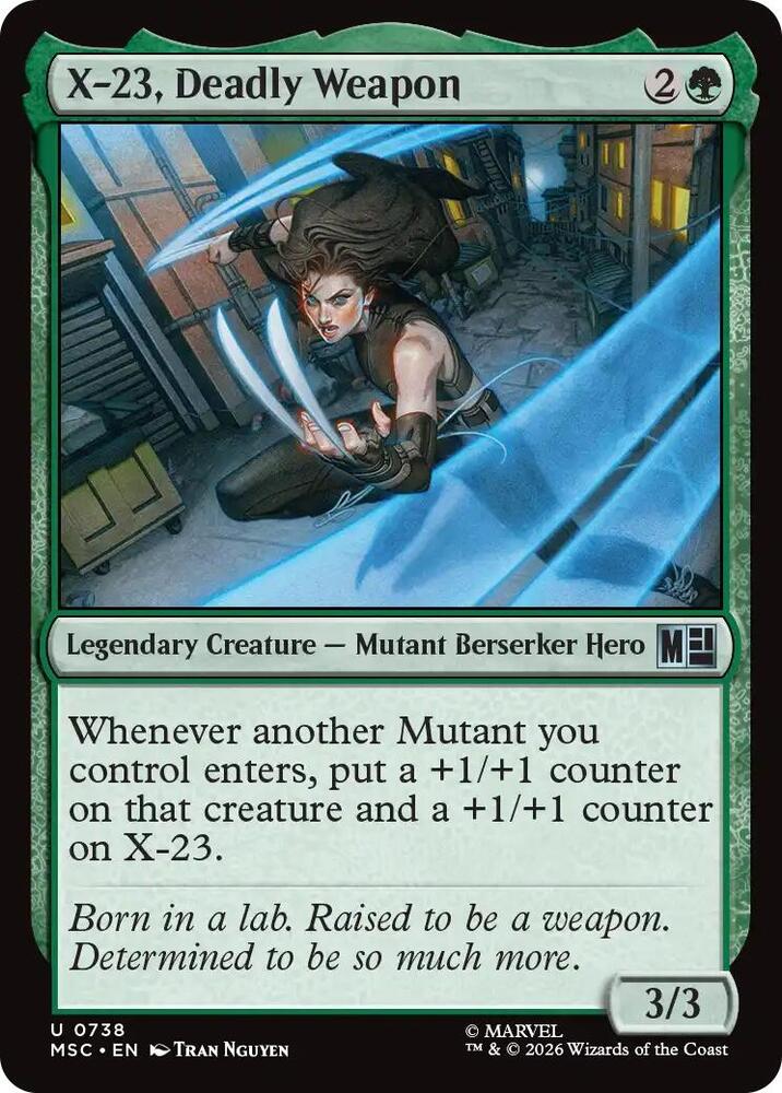 X-23, Deadly Weapon [Commander: Marvel Super Heroes] 738