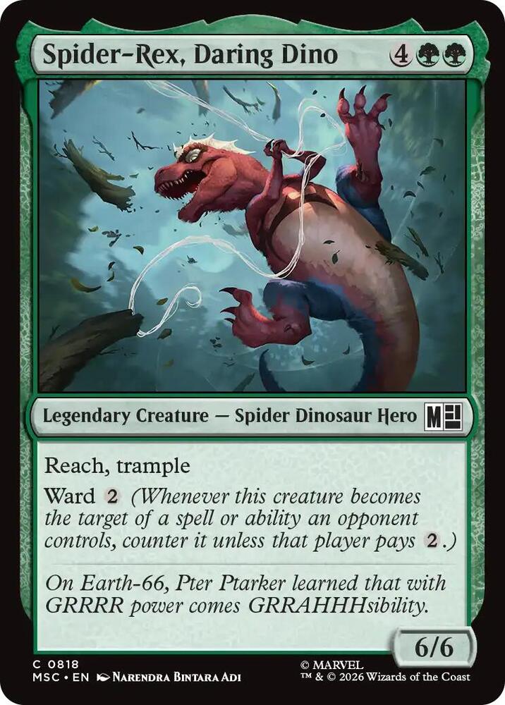 Spider-Rex, Daring Dino [Commander: Marvel Super Heroes] 818