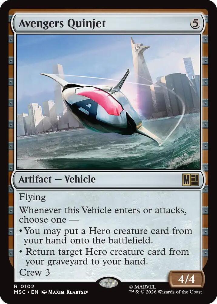 Avengers Quinjet [Commander: Marvel Super Heroes] 102