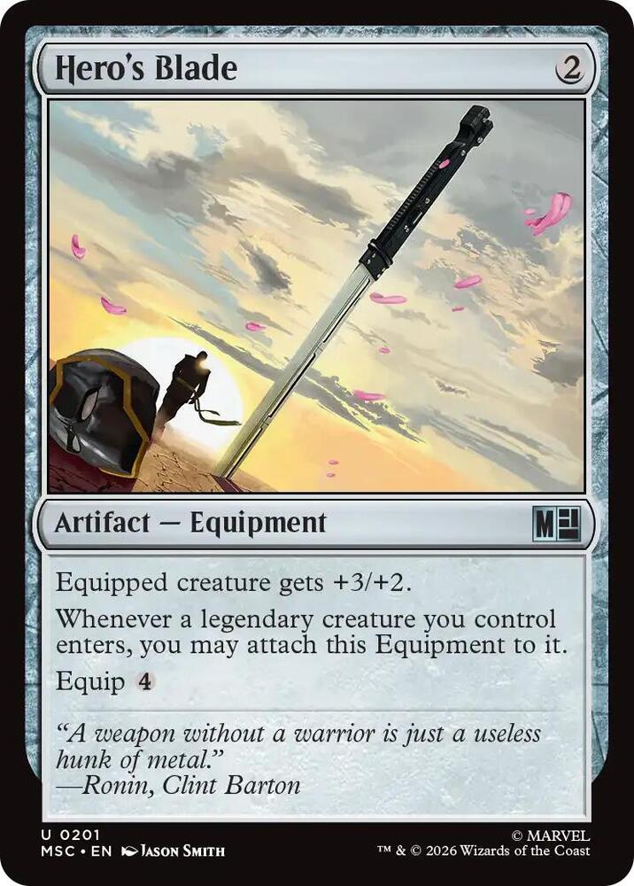 Hero's Blade [Commander: Marvel Super Heroes] 201